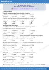 Đề thi học kì 1 Tiếng Anh 11 English Discovery - Đề số 3